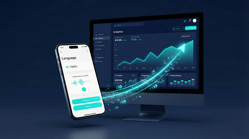 Mobile and Web interface mock-up